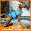 Dog Life Jacket Ripstop Swim Vest with Handle – Buoyancy Flotation Dog Life Vest for Swimming, Boating & Water Safety, Sizes XS to XL