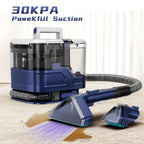 Portable Upholstery Cleaner Machine 30Kpa, Carpet & Spot Cleaner with Dual Brush Head for Deep Stain Removal on Carpet