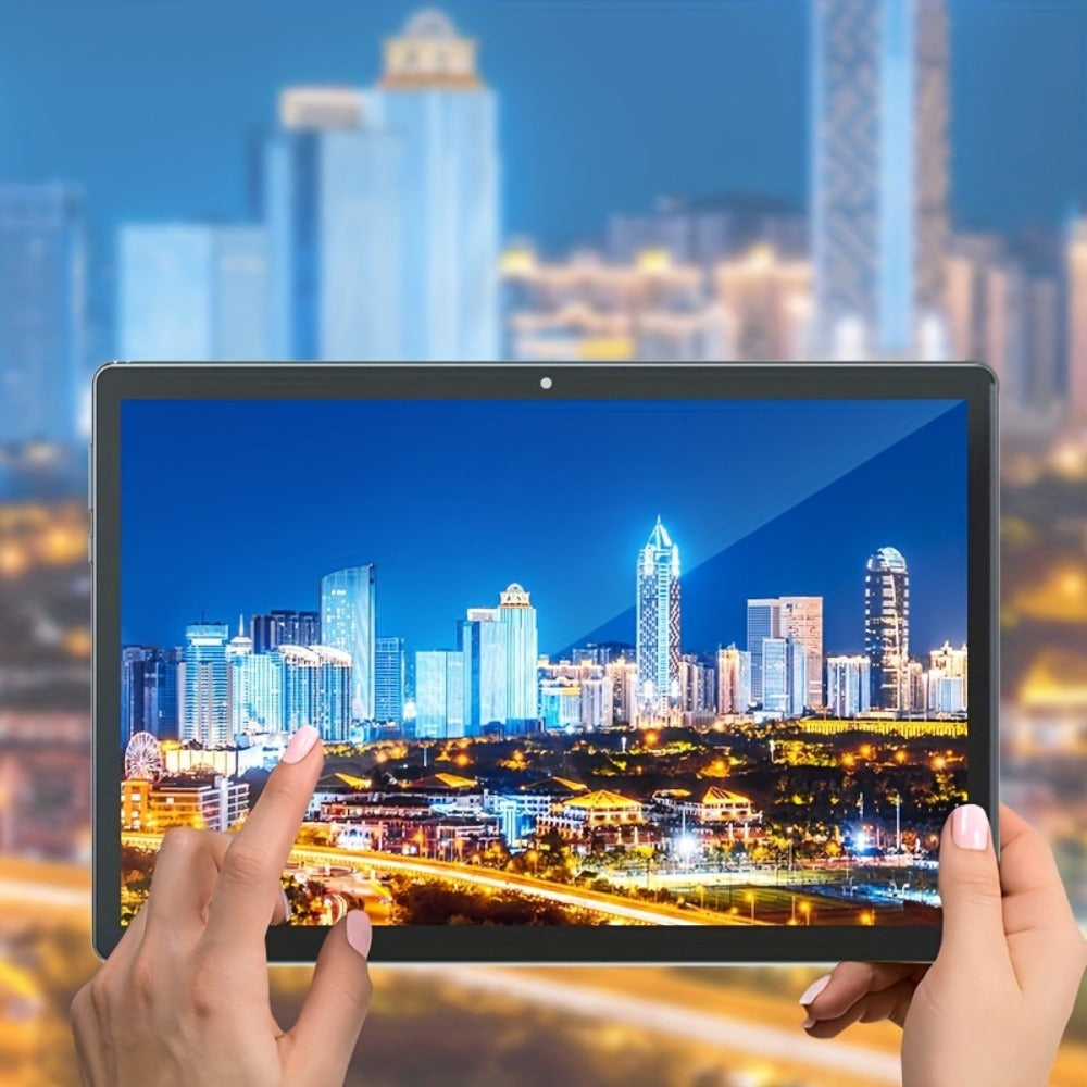 Android Tablet 10-Inch with Android 13, Quad-Core CPU, 6GB Advertised Memory and 64GB Internal Storage