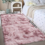 Rectangular Shaggy Area Rug with Four Color Labels and 24 x 35.8-Inch to 94.49 x 118.11-Inch Sizes