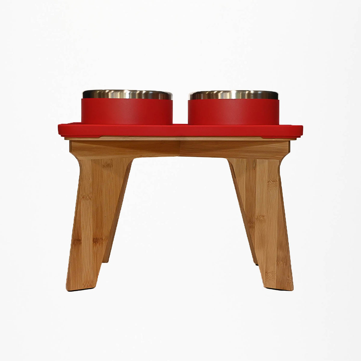 Elevated Pet Slow Feeder and Bowl Set Harvest Red / Large (3+ Cups) / 12 inches