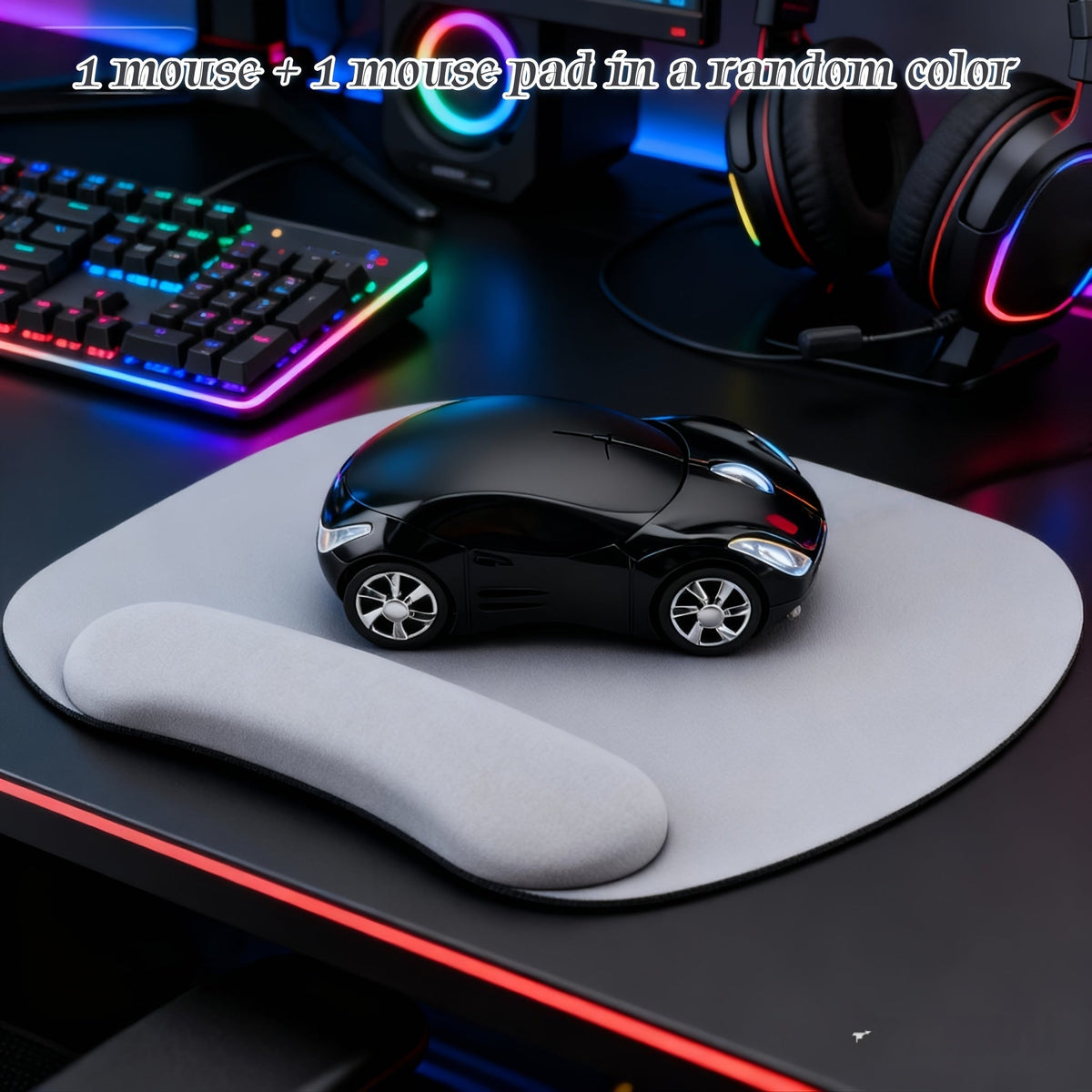 Novelty Car Shaped Computer Mouse Wired USB Optical – Creative Desk Accessory for PC, Laptop, Desktop & Notebook | Unique Gift for Car
