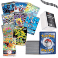 Trading Card Game 100-Plus Character Card Assortment with Plastic Deck Box and Mixed Artwork