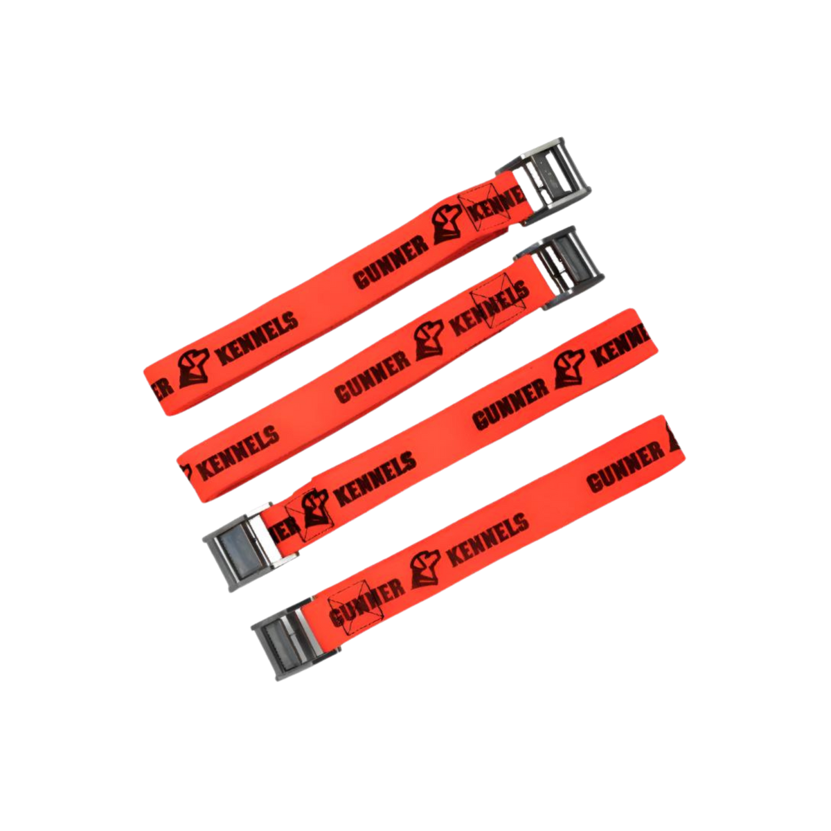 Dog Crate Tie-Down Strap Kit, Blaze Orange / Traditional