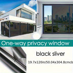 One Way Window Film Static Cling No Glue UV Blocking Heat Control Reflective Mirror Film for Home Office Bathroom