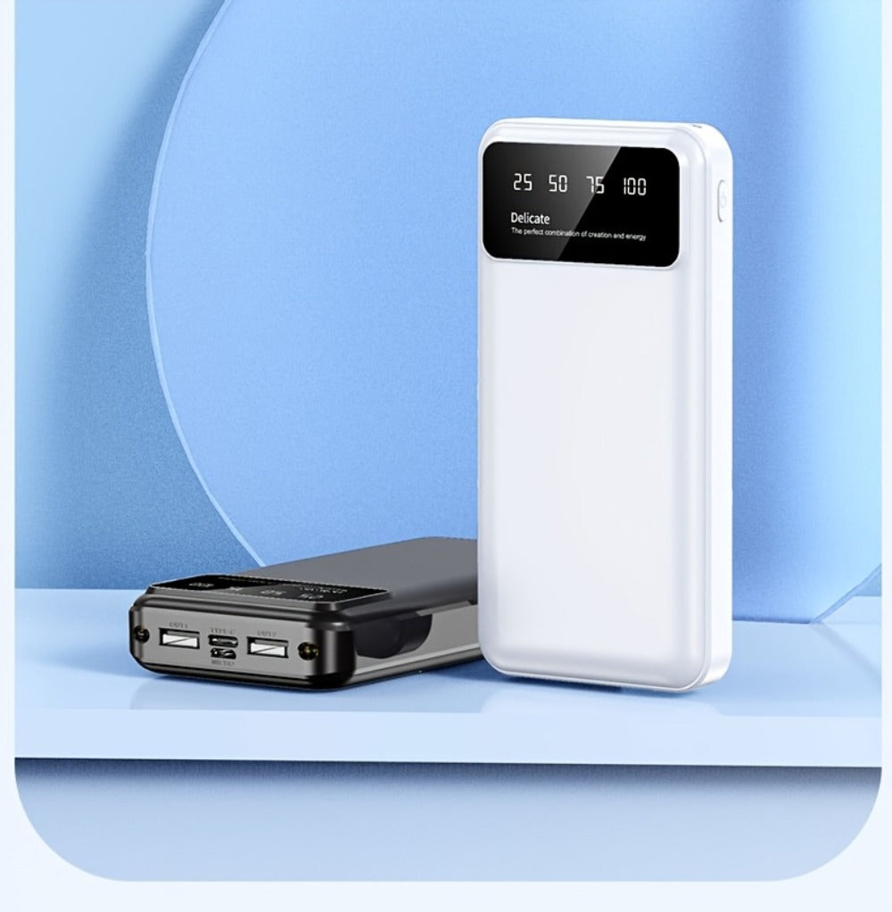 65000mAh Portable Power Bank with LED Display USB Charger for iPhone 17 16 15 14 13 12 11 XS Android Phones Tablets