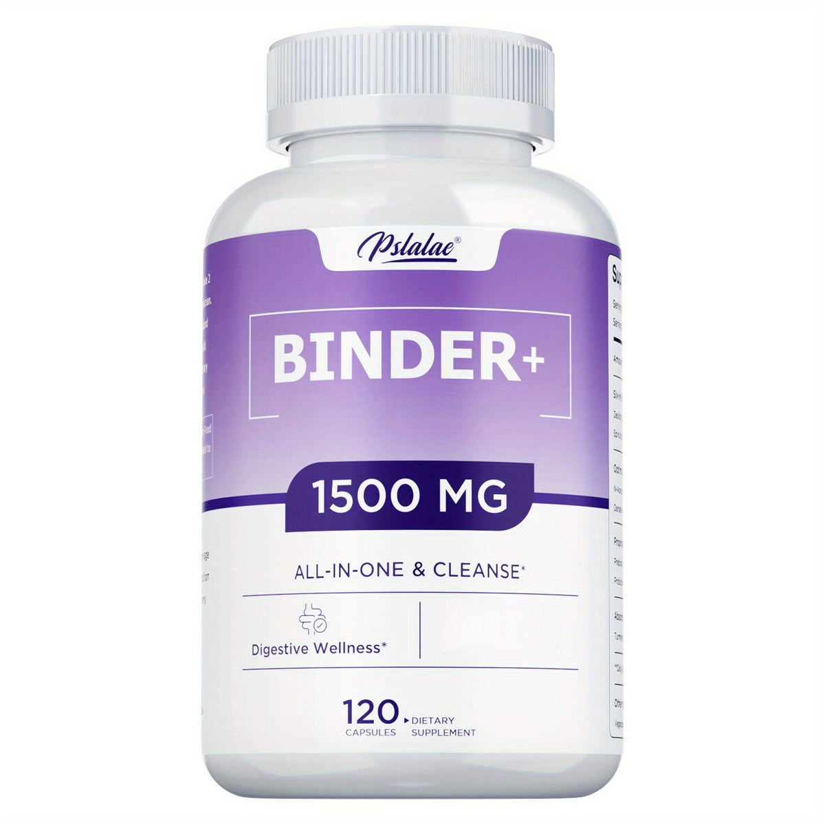 Dietary Supplement 13-in-1 Binder Capsules with Activated Charcoal, Zeolite and Bentonite Clay, 120 Count