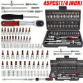 Emergency Vehicle Repair Tool Kit 45 to 171-Piece – Multi-Function Combination Wrench Set for Car, Bicycle & Motorcycle Outdoor Maintenance