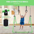 Adjustable Gymnastics Pull-Up Bar for Kids & Teenagers – Height Adjustable Horizontal Bar for Indoor Outdoor Home Use