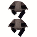 Wide Lace Wig Grip Caps, Two-Piece Set with Ear Cutouts and Adjustable Straps in Brown, Black or Beige