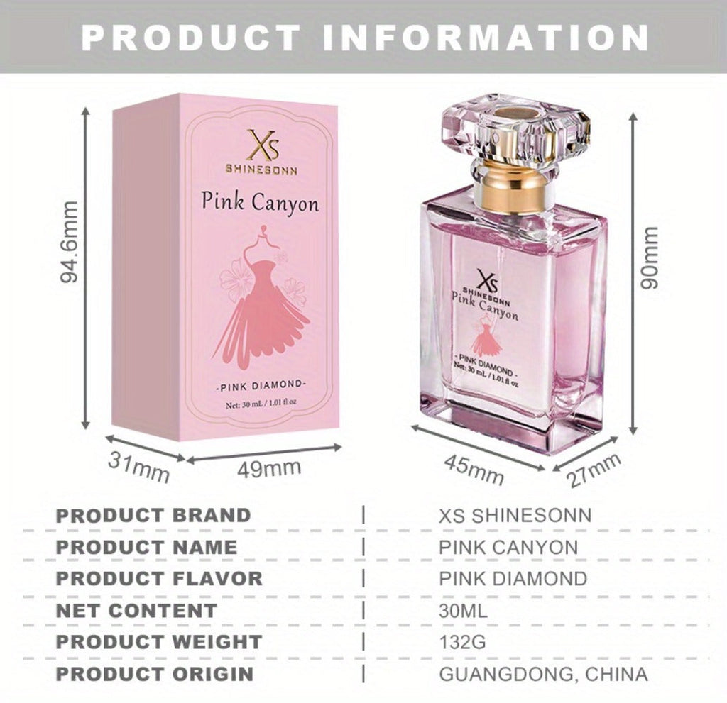 Women's Perfume Pink Canyon Eau de Parfum 1 oz with Pomegranate, Peony and Warm Amber Notes