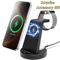 Wireless Charging Station, 3-in-1 Multi-Style Dock for iPhone, Samsung Galaxy, Apple Watch and AirPods