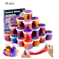 Galaxy Slime Party Favors for Kids 36 Pack Bulk Slime Cups Stretchy Non-Sticky Classroom for Parties, Celebrations and Guest Favors