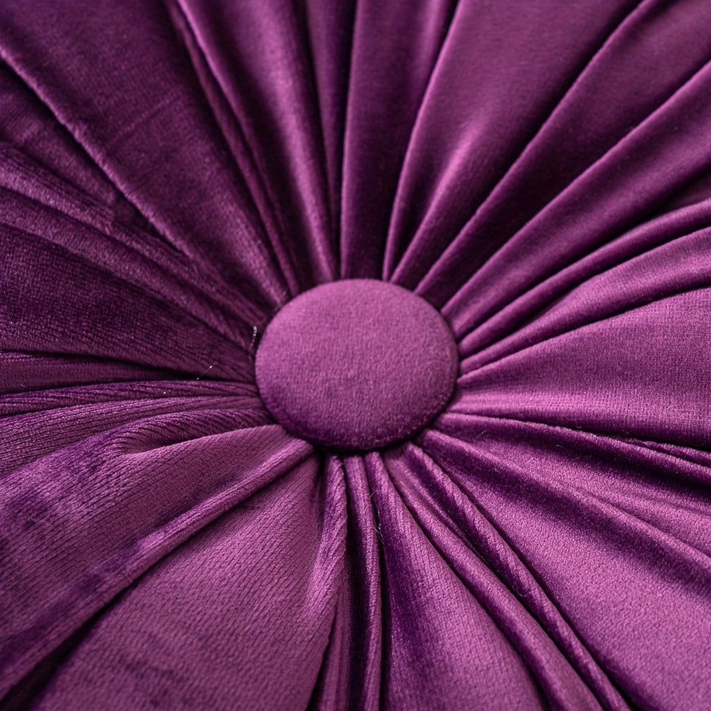 Round Flower Shaped Throw Pillow with Insert 16 Inch Soft Knit Decorative Cushion Machine Washable Zipper for Sofa Bed Car Home Decor 5