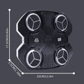 Black 32 x 35 cm Wall-Mounted Four-Pad Boxing Reaction Target with Display and USB-Powered Form