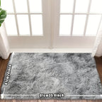 Rectangular Shaggy Area Rug with Four Color Labels and 24 x 35.8-Inch to 94.49 x 118.11-Inch Sizes