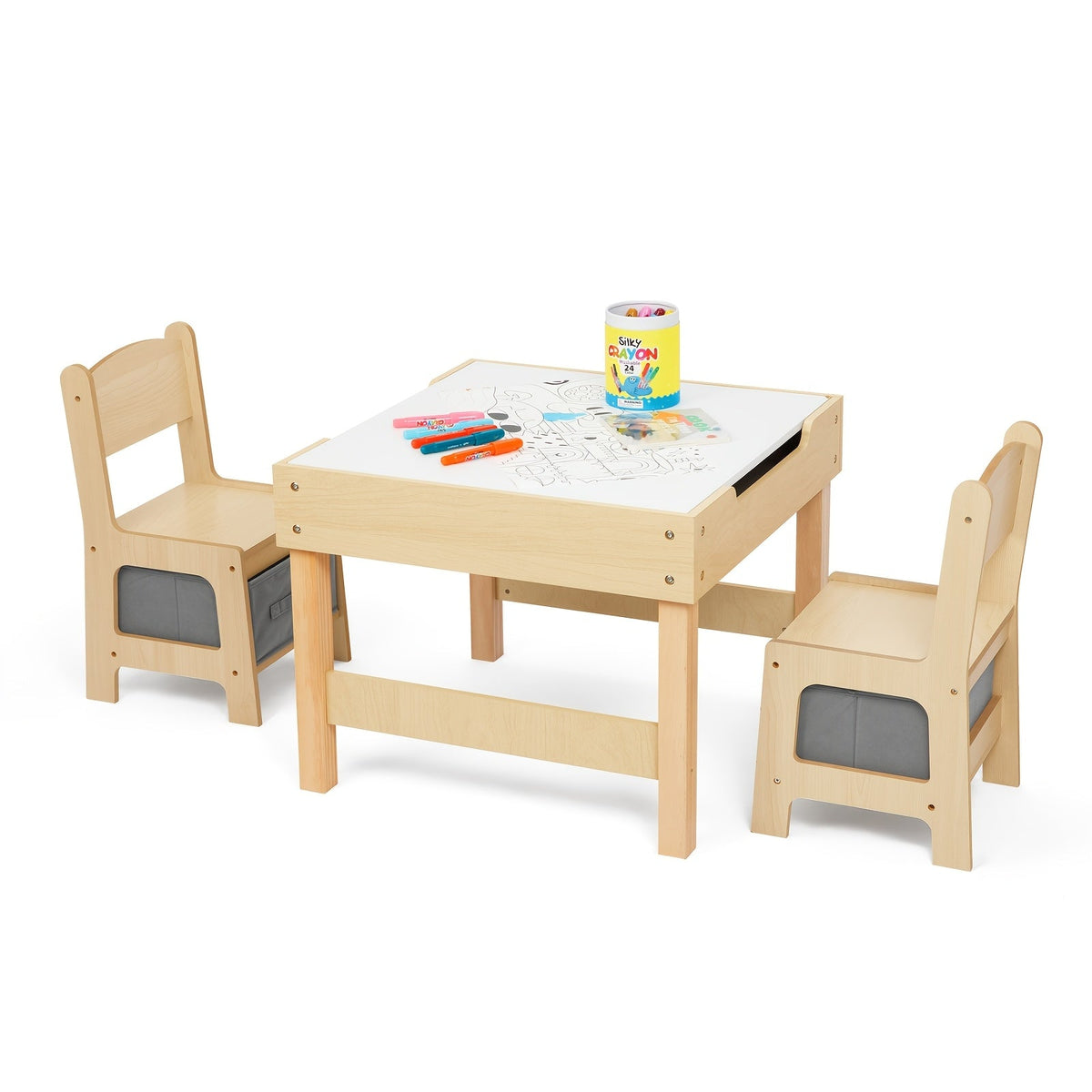 Kids Table and Chair Set shown in the Multifunctional And Aesthetic option