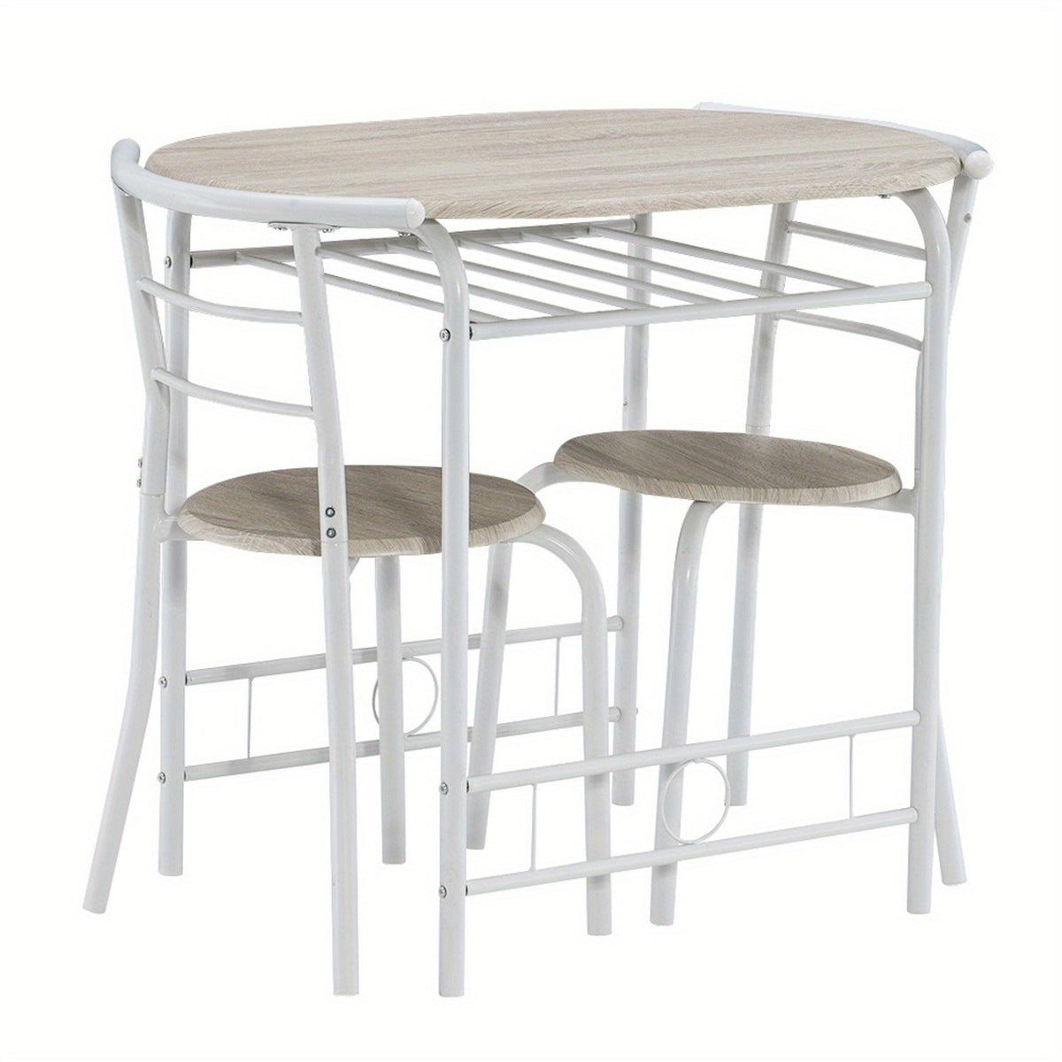 31.5-Inch Three-Piece Dining Table Set with Oval Table, Two Chairs and Seven Finish Options