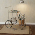 3-Tier Rolling Bar Carts And Serving Carts with Rolling Wheels for Living Room