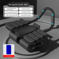 Ab Wheel Roller Automatic Rebound 8-Elbow Design, Core & Full Body Workout Abdominal Wheel with Phone Holder