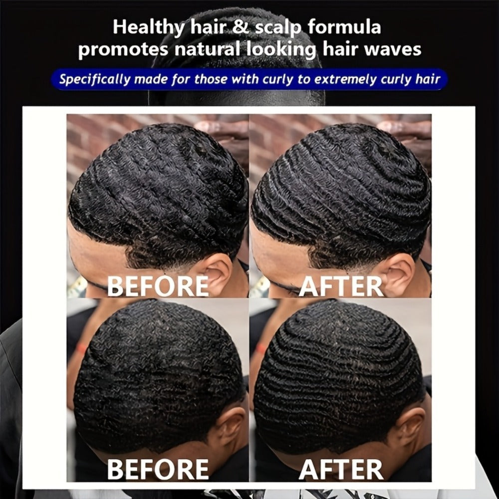Wave Pomade Strong Hold & Edge Control 3.18oz 2-Pack – Luxfume Non-Greasy Hair Styling Cream with Natural Botanical Extracts, 360 Waves