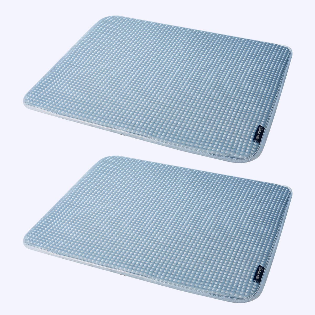 Two-Pack Cooling Dog Mats Waffle Ash Blue / S