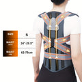Full-Back Posture Brace with Dual Elastic Straps, Support Panels and S–XXL Size Options for Daily Wear