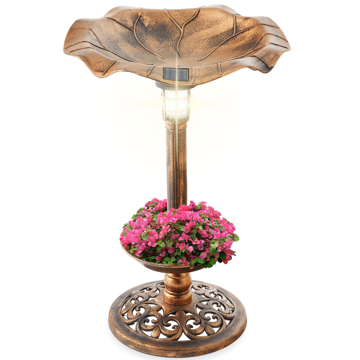 Solar Bird Bath with Planter product image 22