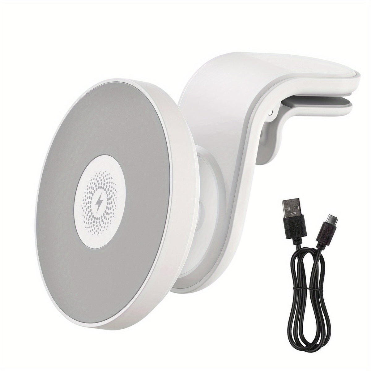 Magnetic Wireless Car Charger Mount 15W 360° Swivel Ball Joint Air Vent Holder for iPhone 17 17 Air 17 Pro Max 16 15 14 13 12 Series
