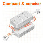 Power Strip Outlet Extender Surge Protector 8 AC Outlets 6 USB Charging Ports 4 USB-A 2 USB-C for an Everyday Personal Care Routine
