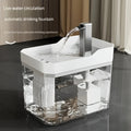 Cat Water Fountain Automatic USB Rechargeable – Ultra-Quiet Smart Pet Water Dispenser with Continuous Cycling Flow, No Battery Required