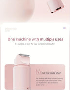 Electric Epilator for Women Double Head USB Rechargeable Hair Removal Shaver Bikini Trimmer Body Private Area Grooming Device