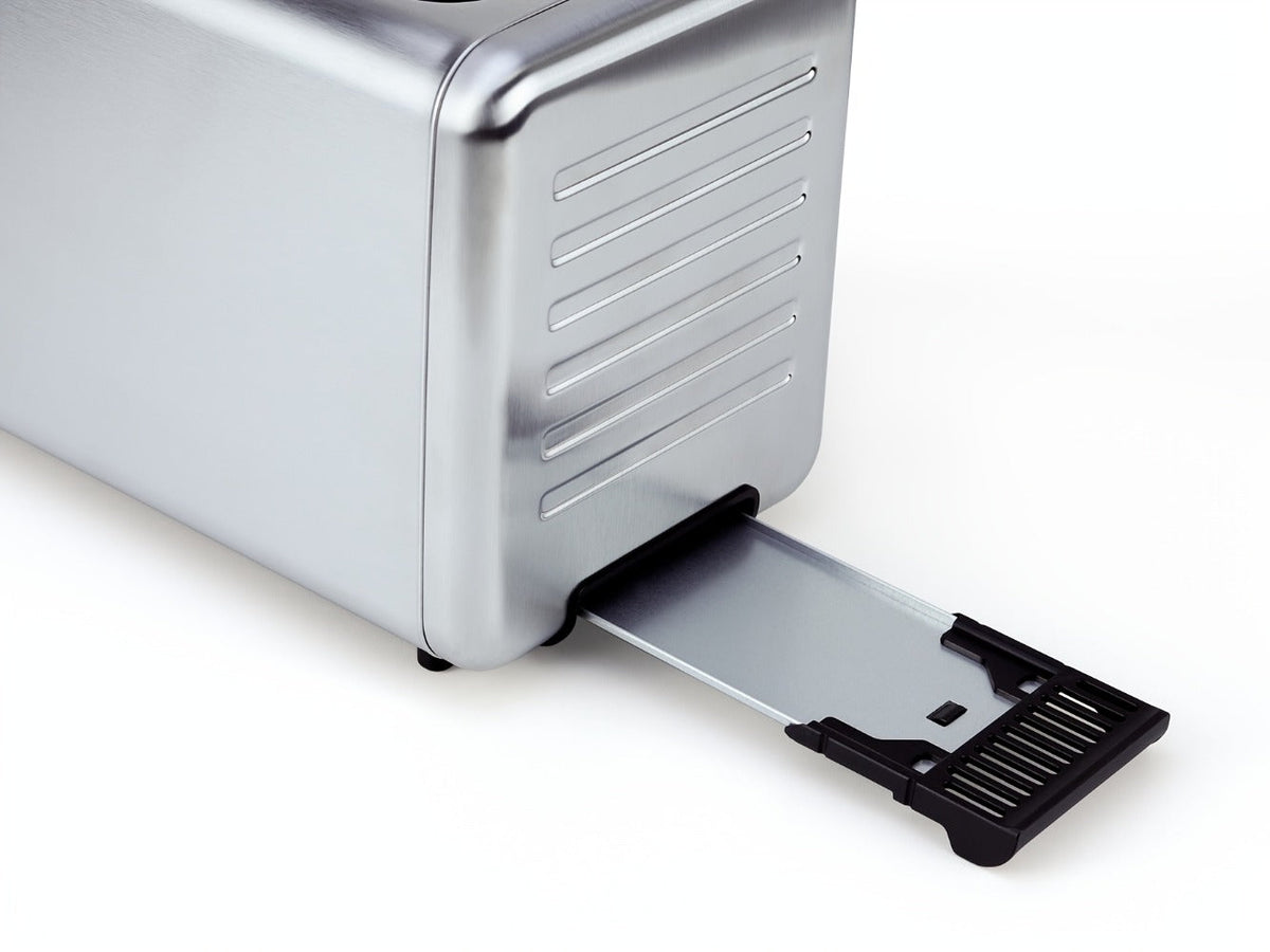 Long-Slot Four-Slice Toaster with Touch Screen, Six Shade Levels and Removable Slide-Out Crumb Tray