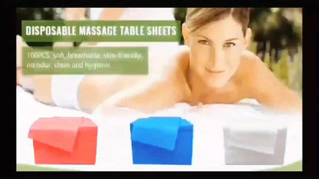 Disposable Bed Sheets 100 Pack Non-Woven Massage Table Cover Single Use Stain Resistant Spa Sheets for Massage Therapists Estheticians