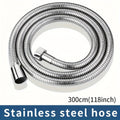 Flexible Stainless Steel Shower Hose Electroplated – Round Shape, Wall-Mounted Easy Install, for Rainfall Shower Heads & Sprayers