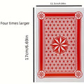 Giant Playing Cards 4x 6x Jumbo Size Poker Cards – Extra Large Card Game Set for Outdoor Party Backyard Fun Family Game Night Kids Adults