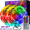 LED Strip Light RGB USB TV Backlight in 13ft or 20ft with 16-Color Remote, Dimming and Marked Cut Points