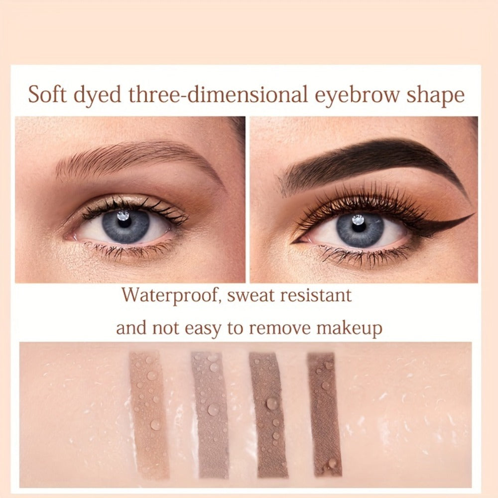Waterproof Eyebrow Pencil Double-Ended Micro Precision Tip – Smudge-Proof Brow Definer, for Makeup, Travel and Everyday Vanity Use