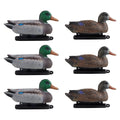 Duck Decoys 6-Pack – Realistic Floating Teal Decoy Set with Bionic Painting, XPE Compression Storage, 3 Male & 3 Female Ducks for Hunting