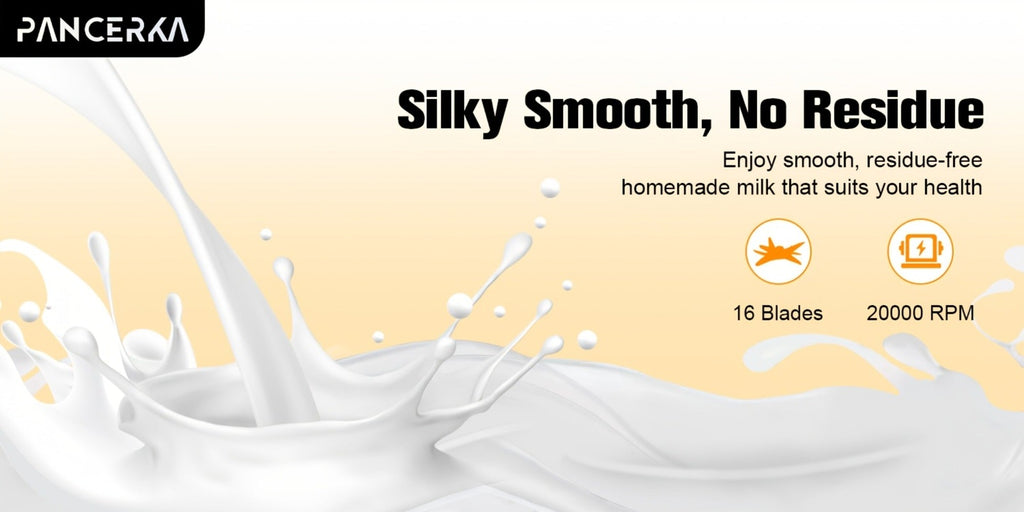 Nut Milk Maker Machine One-Touch - Multifunctional Plant-Based Milk Blender for Homemade Almond, Oat