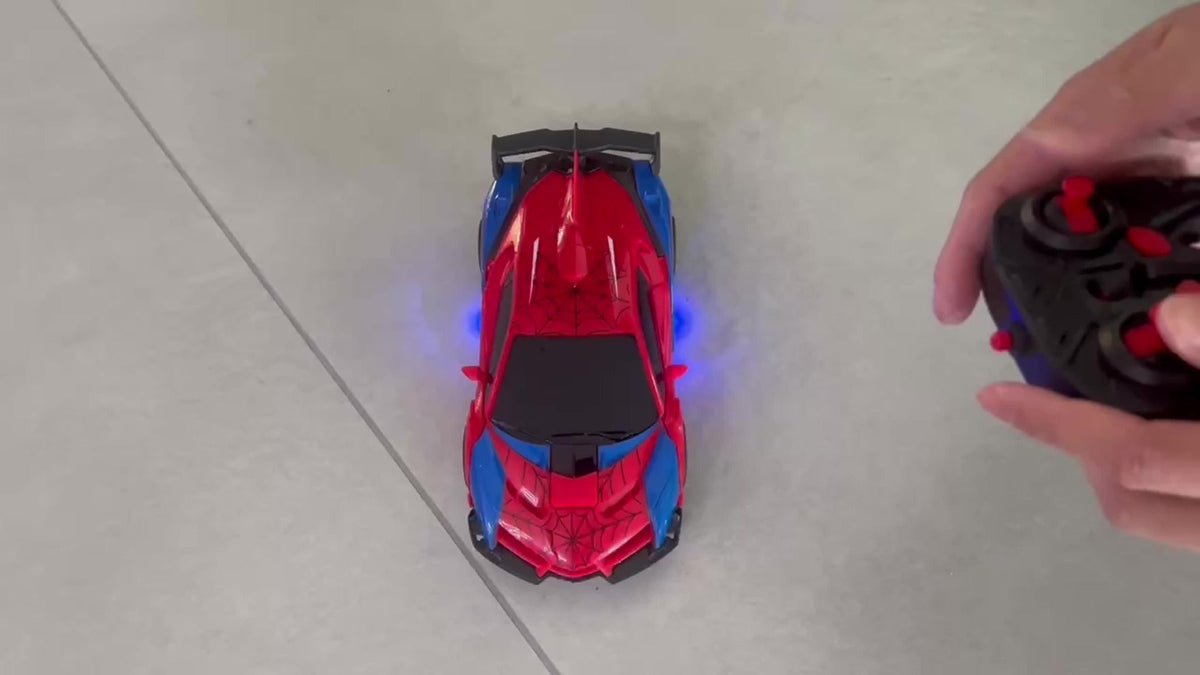 Transforming RC Car for Kids 1:18 Scale, One-Button Deformation Robot Remote Control Stunt Car