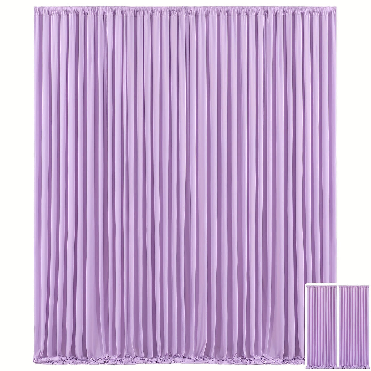 Two-Piece Photography Backdrop Curtain Set with 150 cm Width and 215 cm or 300 cm Height Options