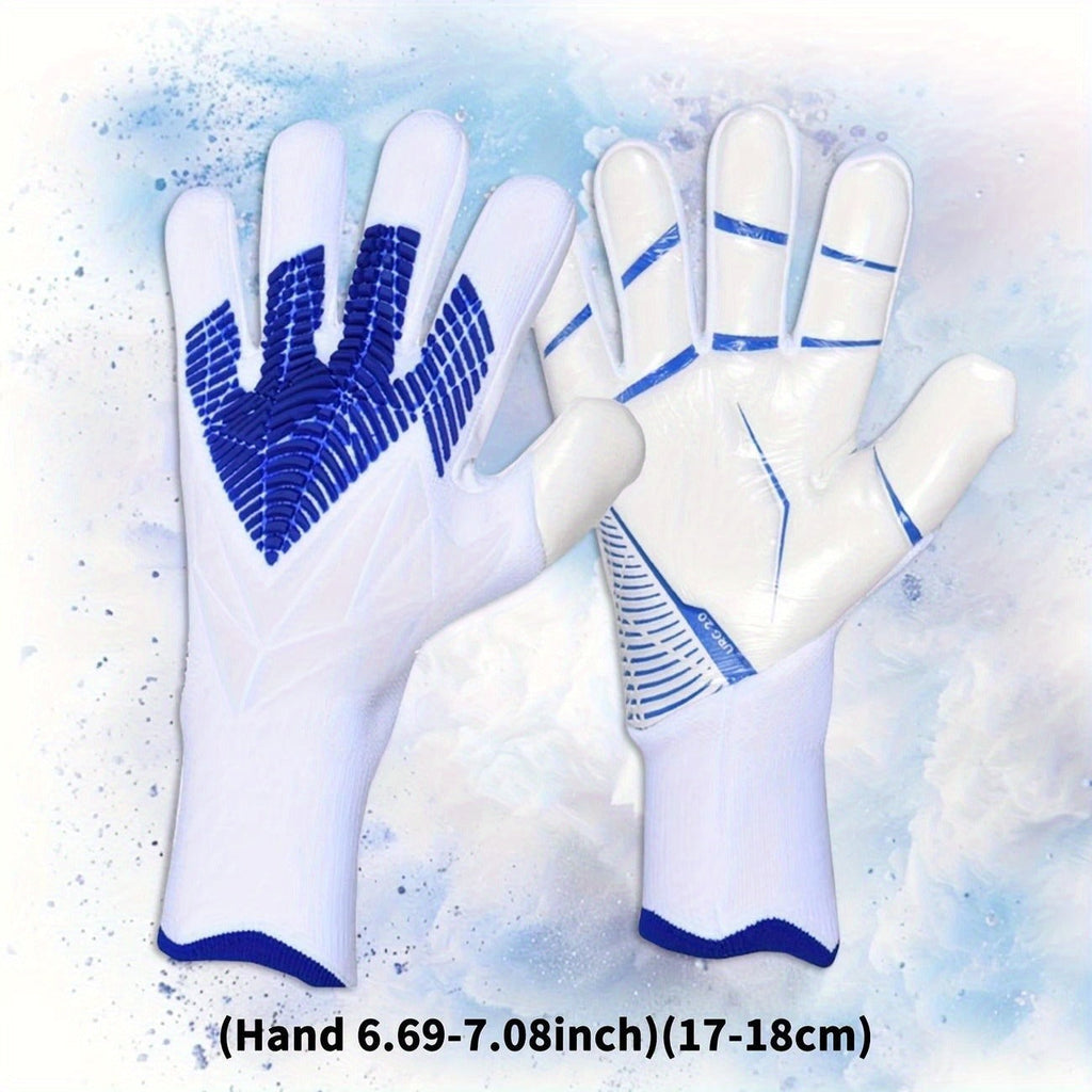 Silicone Grip Goalkeeper Gloves with Superior Traction – Available in 6 Colors & 5 Sizes, Professional Soccer & Rugby Goalie Gloves for Men