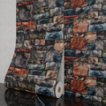 3D Brick Foam Wallpaper Self Adhesive Peel and Stick Wall Panels PVC Rustic Brick Pattern, for Entryways, Bedrooms and Living Spaces