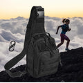 Single- or Two-Bag Tactical Sling Pack with Multi-Pocket Crossbody Design in Black, Green or Brown