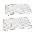 Cooling Rack 2pcs, Heavy Duty Carbon Steel Baking Rack for Cookies, Cakes and Roasting, Oven Safe Wire Rack for Grilling Turkey