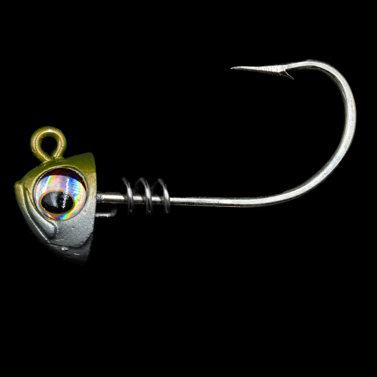 5-Inch Swimbait Jig Heads, Lead / Green Back / 1