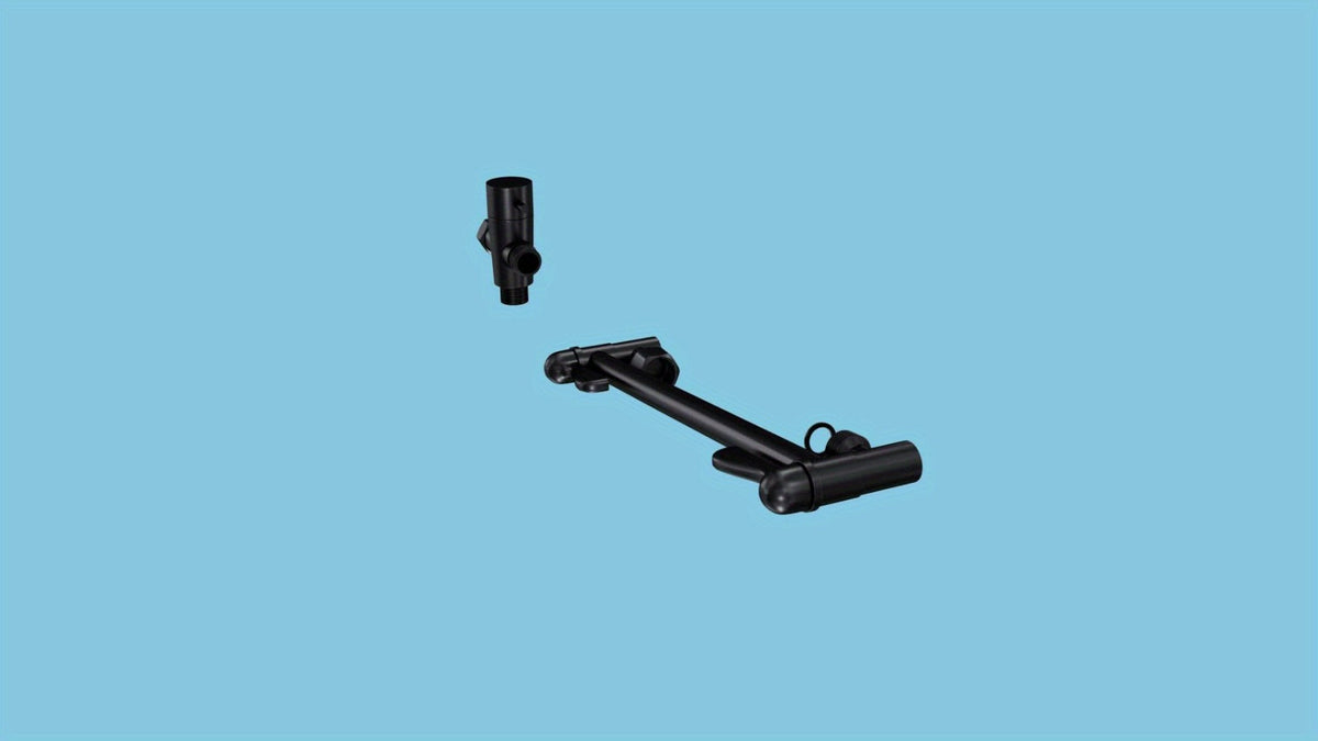 Rainfall and Handheld Shower Combo with 8-Inch Square Head, 11-Inch Extension Arm and Chrome Finish