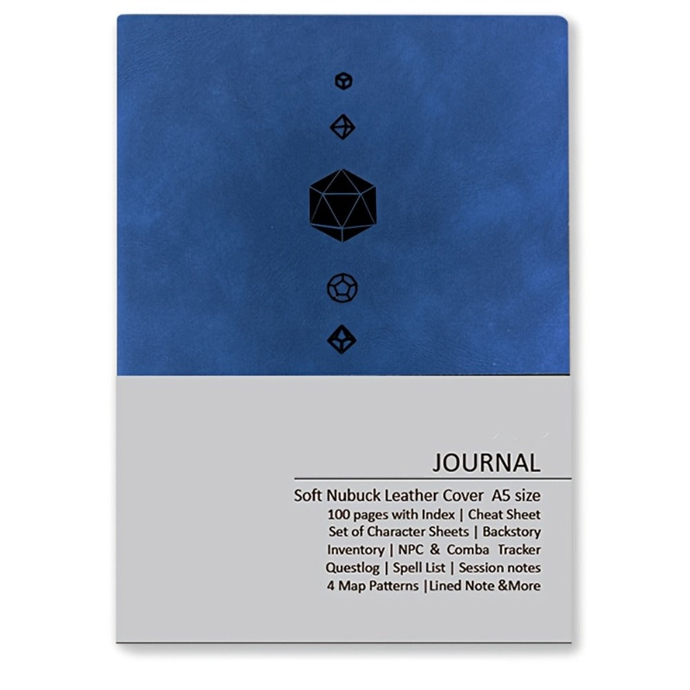 DnD Campaign Journal for D&D 5e & 5R Players, RPG Notebook with Character Sheets, Spell Tracker, Quest Log