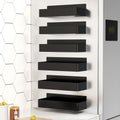 Magnetic Spice Rack Wall Mounted No Drill 6-Piece Set Magnetic Storage Shelf for Home Cooking, Dining and Outdoor Meals